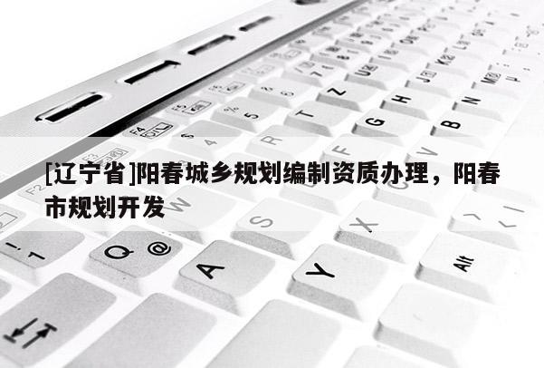 [辽宁省]阳春城乡规划编制资质办理，阳春市规划开发