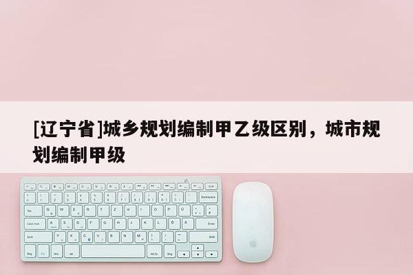 [辽宁省]城乡规划编制甲乙级区别，城市规划编制甲级