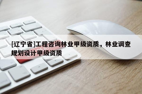 [辽宁省]工程咨询林业甲级资质，林业调查规划设计甲级资质