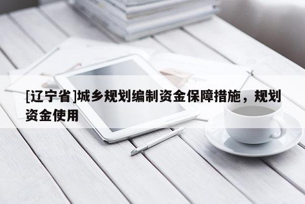 [辽宁省]城乡规划编制资金保障措施，规划资金使用