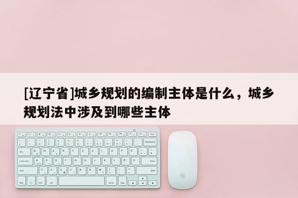 [辽宁省]城乡规划的编制主体是什么，城乡规划法中涉及到哪些主体