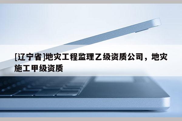 [辽宁省]地灾工程监理乙级资质公司，地灾施工甲级资质