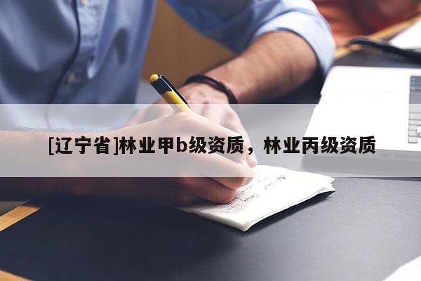 [辽宁省]林业甲b级资质，林业丙级资质