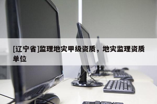 [辽宁省]监理地灾甲级资质，地灾监理资质单位