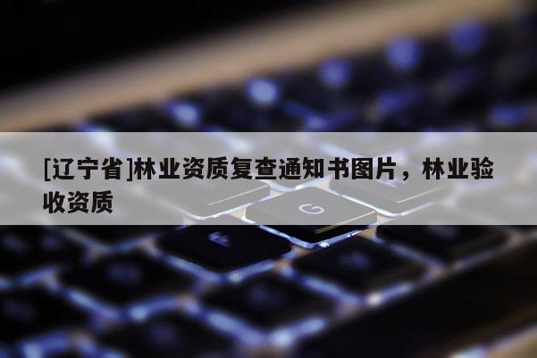 [辽宁省]林业资质复查通知书图片，林业验收资质