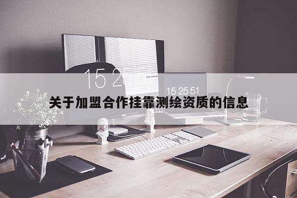 关于加盟合作挂靠测绘资质的信息