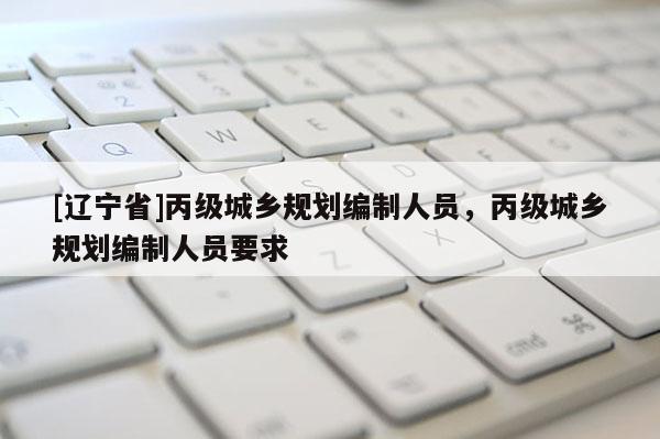 [辽宁省]丙级城乡规划编制人员，丙级城乡规划编制人员要求