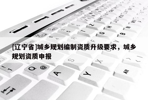 [辽宁省]城乡规划编制资质升级要求，城乡规划资质申报