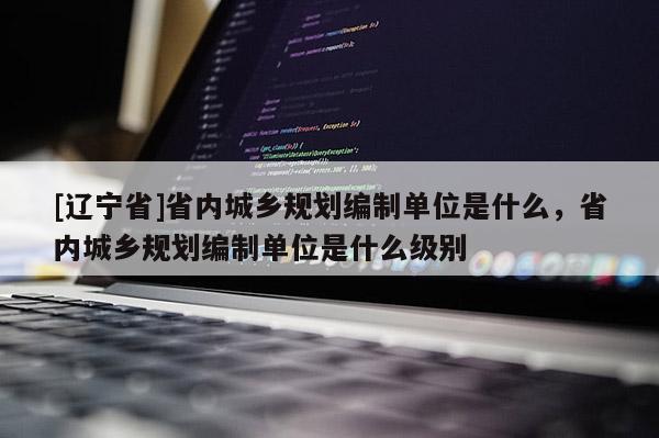 [辽宁省]省内城乡规划编制单位是什么，省内城乡规划编制单位是什么级别