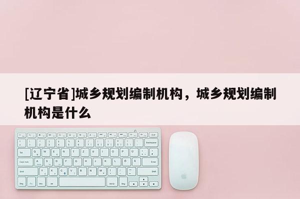 [辽宁省]城乡规划编制机构，城乡规划编制机构是什么