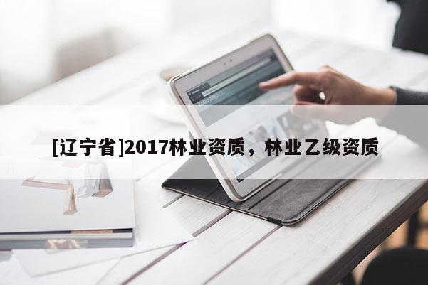 [辽宁省]2017林业资质，林业乙级资质