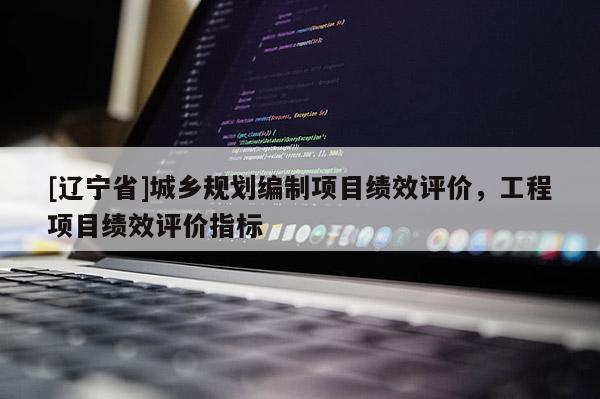 [辽宁省]城乡规划编制项目绩效评价，工程项目绩效评价指标