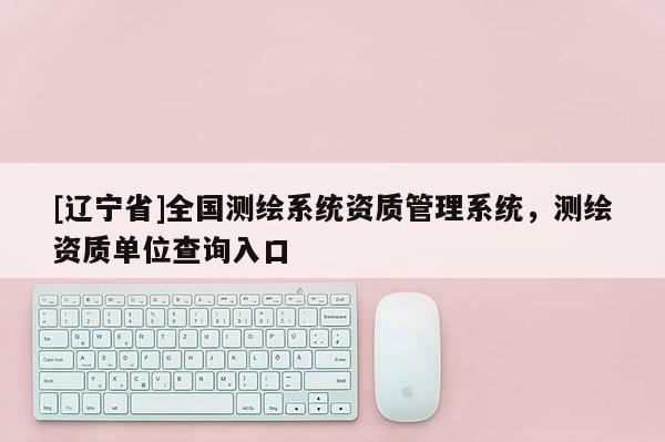 [辽宁省]全国测绘系统资质管理系统，测绘资质单位查询入口