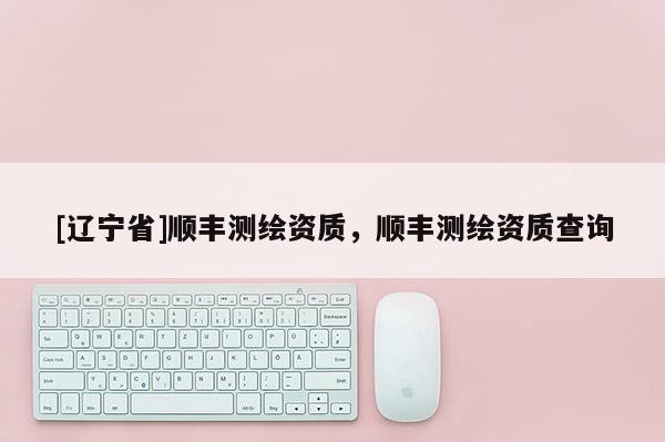 [辽宁省]顺丰测绘资质，顺丰测绘资质查询