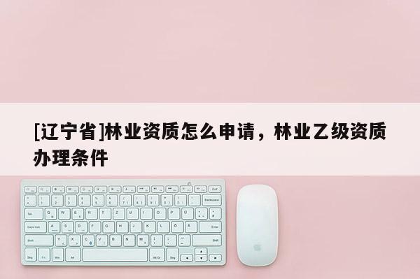 [辽宁省]林业资质怎么申请，林业乙级资质办理条件