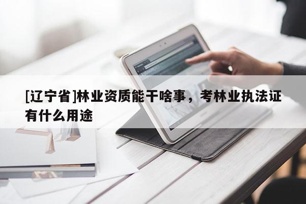 [辽宁省]林业资质能干啥事，考林业执法证有什么用途