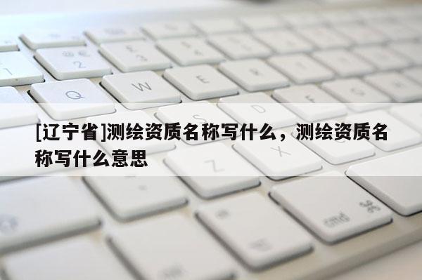 [辽宁省]测绘资质名称写什么，测绘资质名称写什么意思