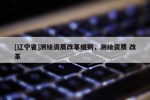 [辽宁省]测绘资质改革细则，测绘资质 改革