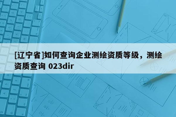 [辽宁省]如何查询企业测绘资质等级，测绘资质查询 023dir