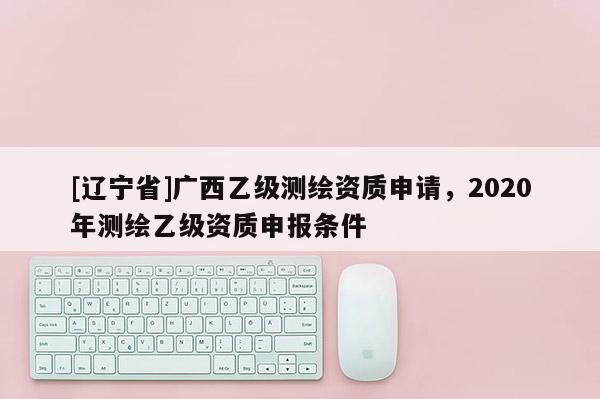 [辽宁省]广西乙级测绘资质申请，2020年测绘乙级资质申报条件