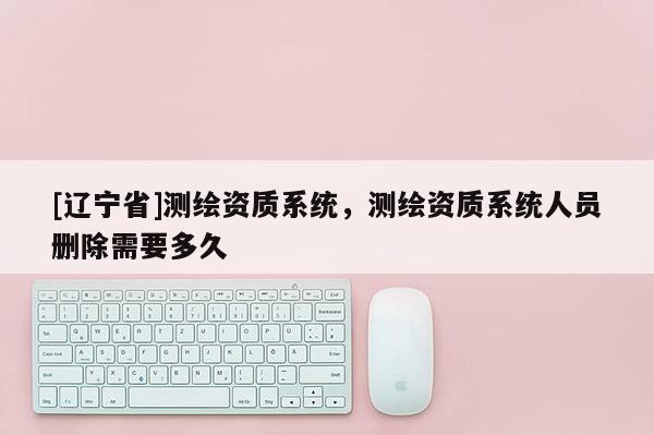 [辽宁省]测绘资质系统，测绘资质系统人员删除需要多久