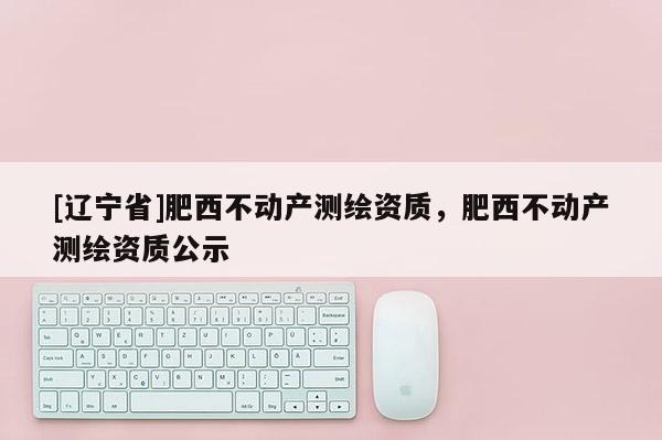 [辽宁省]肥西不动产测绘资质，肥西不动产测绘资质公示