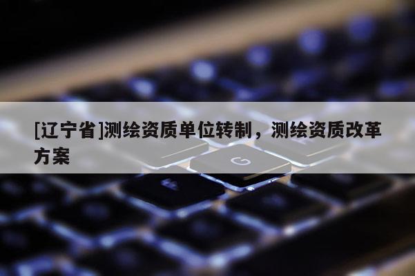 [辽宁省]测绘资质单位转制，测绘资质改革方案