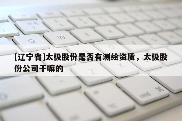 [辽宁省]太极股份是否有测绘资质，太极股份公司干嘛的