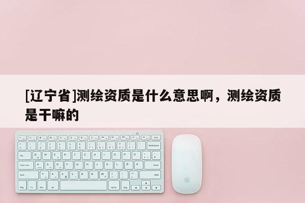 [辽宁省]测绘资质是什么意思啊，测绘资质是干嘛的