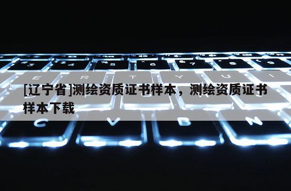 [辽宁省]测绘资质证书样本，测绘资质证书样本下载