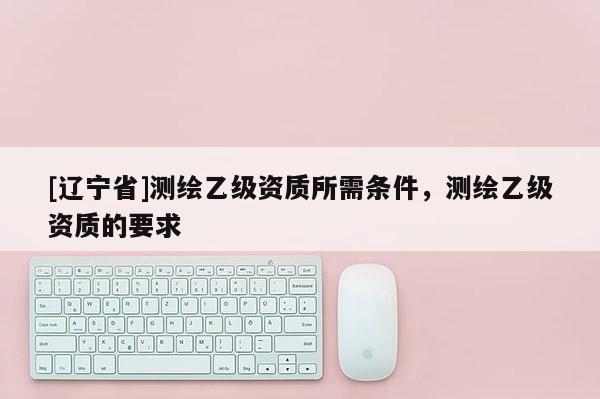 [辽宁省]测绘乙级资质所需条件，测绘乙级资质的要求