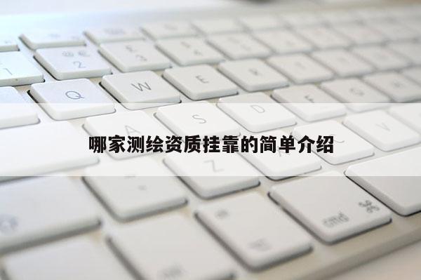 哪家测绘资质挂靠的简单介绍