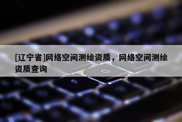 [辽宁省]网络空间测绘资质，网络空间测绘资质查询