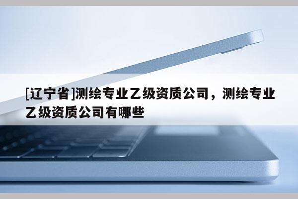 [辽宁省]测绘专业乙级资质公司，测绘专业乙级资质公司有哪些