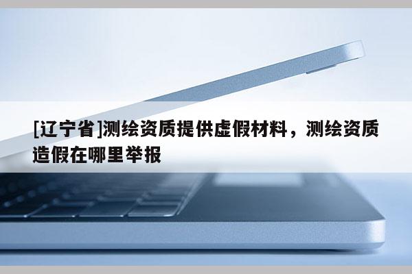 [辽宁省]测绘资质提供虚假材料，测绘资质造假在哪里举报
