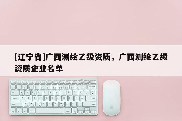 [辽宁省]广西测绘乙级资质，广西测绘乙级资质企业名单