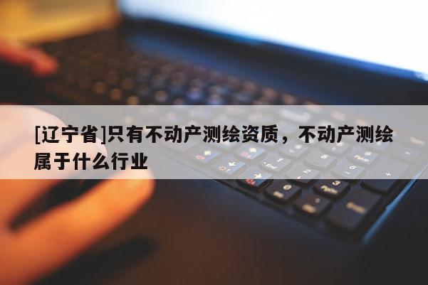 [辽宁省]只有不动产测绘资质，不动产测绘属于什么行业