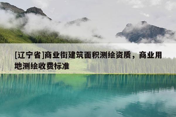 [辽宁省]商业街建筑面积测绘资质，商业用地测绘收费标准