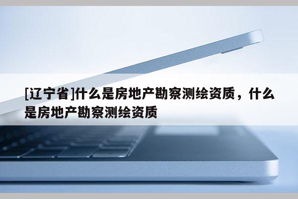 [辽宁省]什么是房地产勘察测绘资质，什么是房地产勘察测绘资质