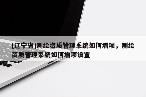 [辽宁省]测绘资质管理系统如何增项，测绘资质管理系统如何增项设置