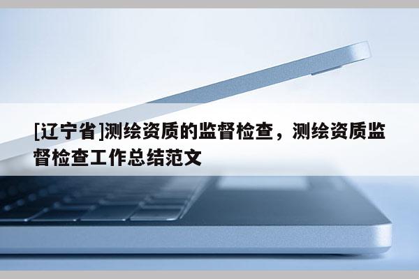 [辽宁省]测绘资质的监督检查，测绘资质监督检查工作总结范文