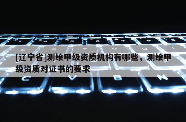 [辽宁省]测绘甲级资质机构有哪些，测绘甲级资质对证书的要求