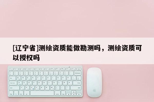 [辽宁省]测绘资质能做勘测吗，测绘资质可以授权吗