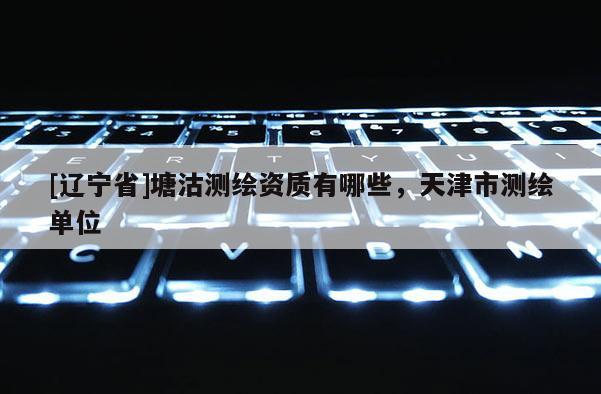 [辽宁省]塘沽测绘资质有哪些，天津市测绘单位