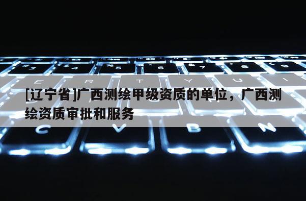 [辽宁省]广西测绘甲级资质的单位，广西测绘资质审批和服务