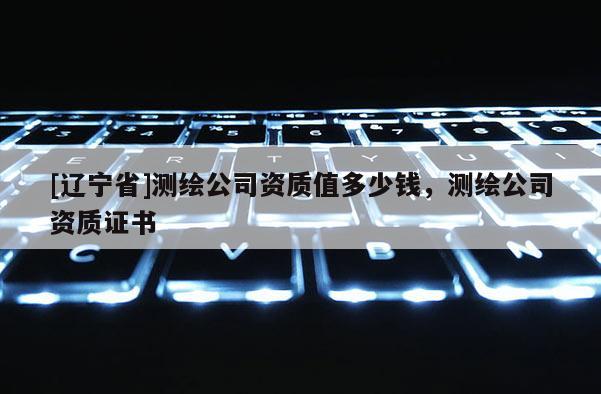 [辽宁省]测绘公司资质值多少钱，测绘公司资质证书