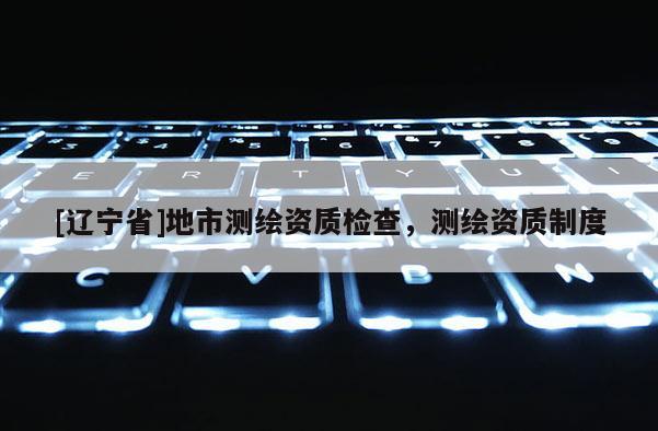 [辽宁省]地市测绘资质检查，测绘资质制度