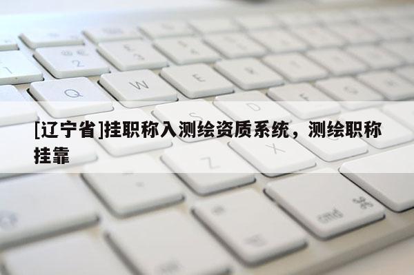 [辽宁省]挂职称入测绘资质系统，测绘职称挂靠