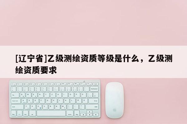 [辽宁省]乙级测绘资质等级是什么，乙级测绘资质要求