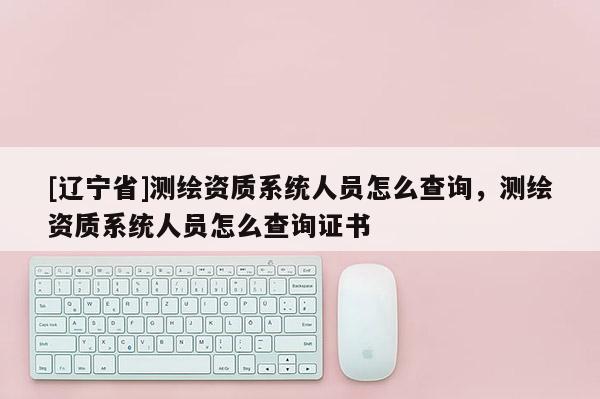 [辽宁省]测绘资质系统人员怎么查询，测绘资质系统人员怎么查询证书